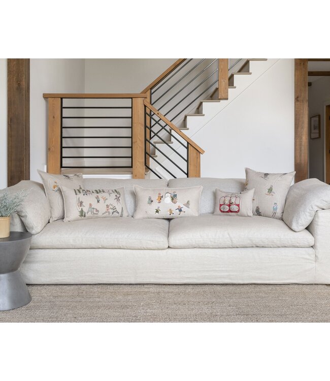 Coral & Tusk Pillow - Gondola Ski Lift