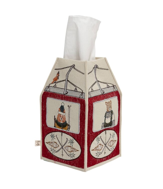 Coral & Tusk Tissue Box Cover