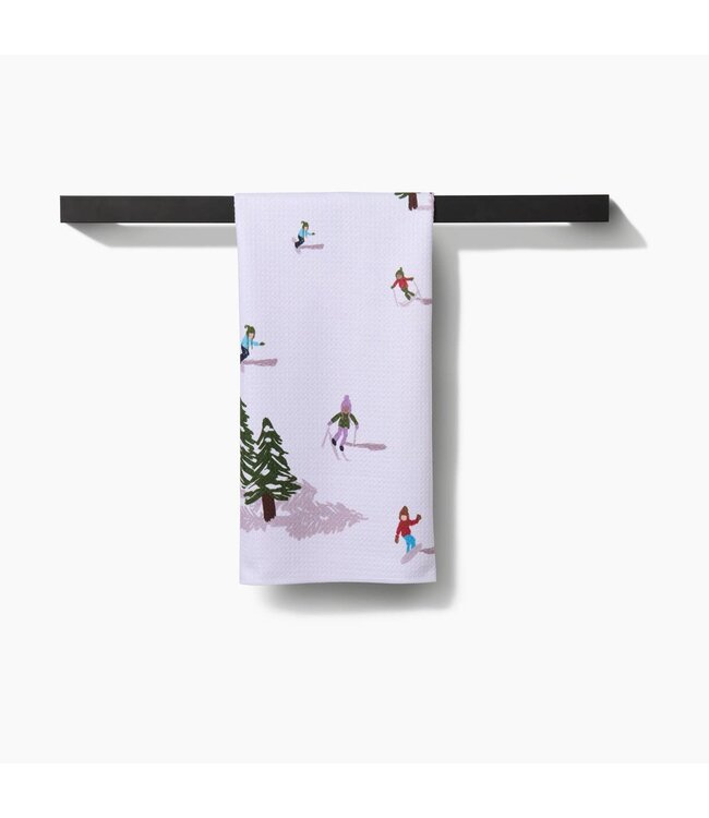 Geometry Tea Towels - Winter Skiing Trip