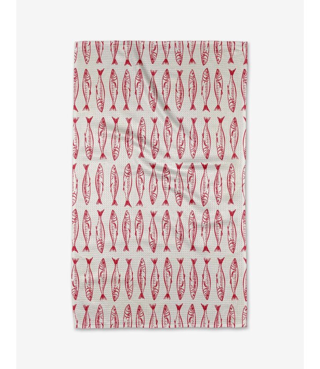 Geometry Tea Towel - Sardine Stripe