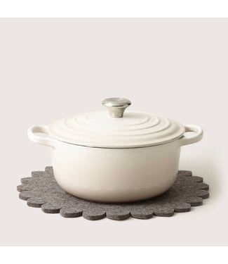 Crest Merino Wool 10" Trivet - Ash Brown