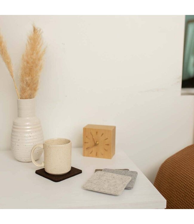 Bierfilzl Merino Wool Square Coaster Multi 4 Pack