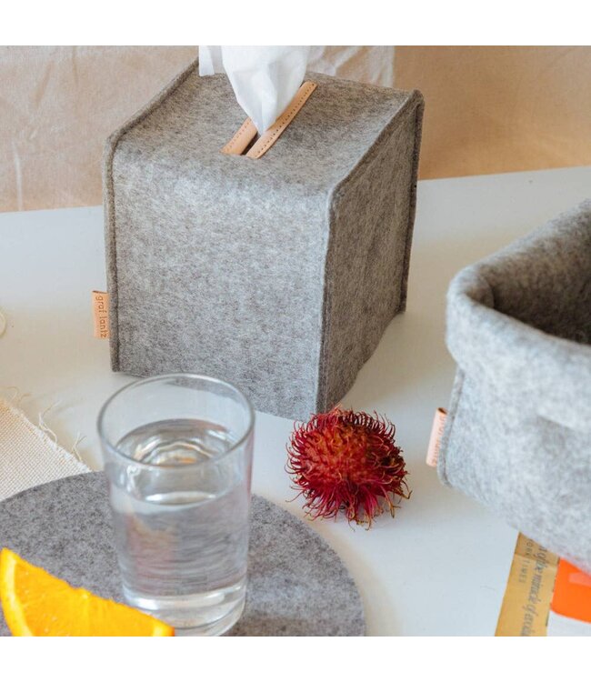 Merino Wool Felt Tissue Box Cover