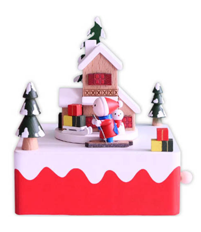 Nordic Dreams Music Box Skier