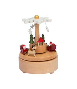 Nordic Dreams Music Box Rotating Snowflake