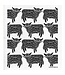 Swedish Dishcloth - Highland Cow - Black