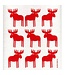 Swedish Dishcloth - Moose - Red