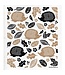 Swedish Dishcloth - Hedgehog - Black/Sand