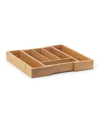 HIC Harold Import Company Kitchen Expandable Organizer Tray, Bamboo