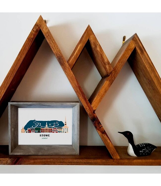 Stowe Vermont Cityscape Print by Soijen Illustrations