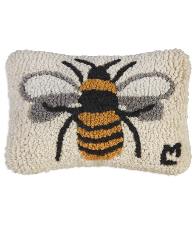 Chandler 4 Corners Honey Bee Pillow - 8x12 - White