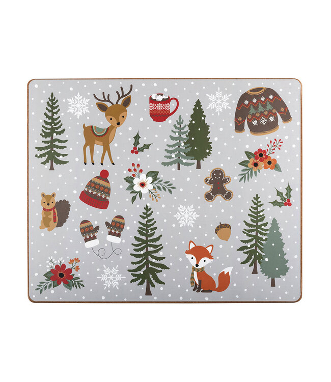 Woodland Christmas Hardboard Placemat