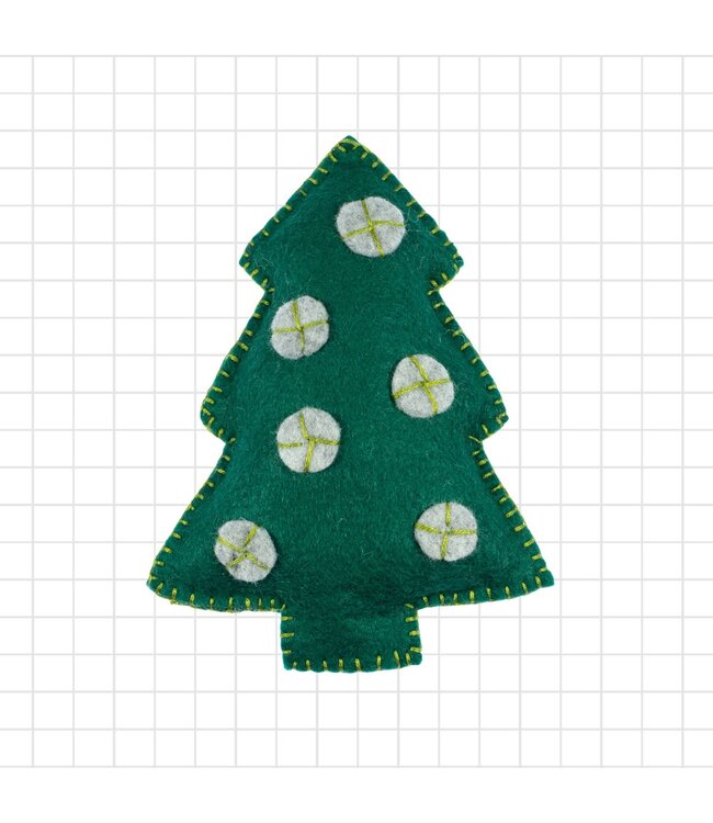 Tree Ornament Wool Felt Sewing Kit