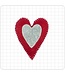 Heart Ornament Wool Felt Sewing Kit