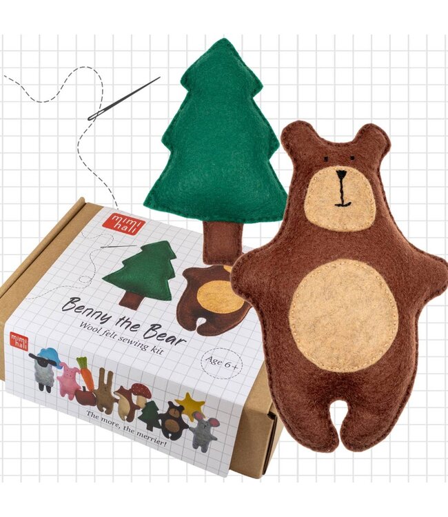 Bear and Tree Wool Felt Sewing Kit