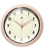 Retro Round Pink Indoor Wall Clock - 9.5 Inch