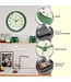 Retro Round Green Indoor Wall Clock - 12 Inch