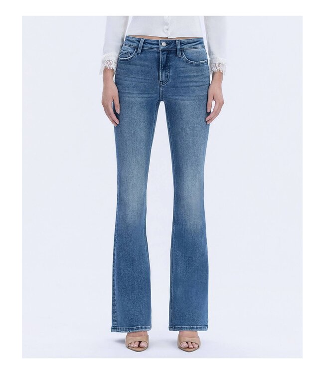 High Rise Full Length Bootcut Jeans