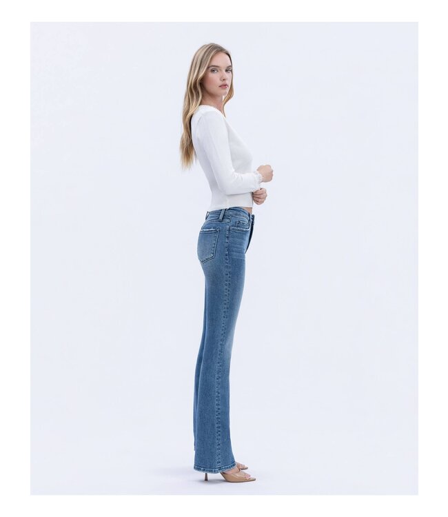 High Rise Full Length Bootcut Jeans