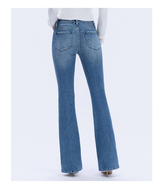 High Rise Full Length Bootcut Jeans
