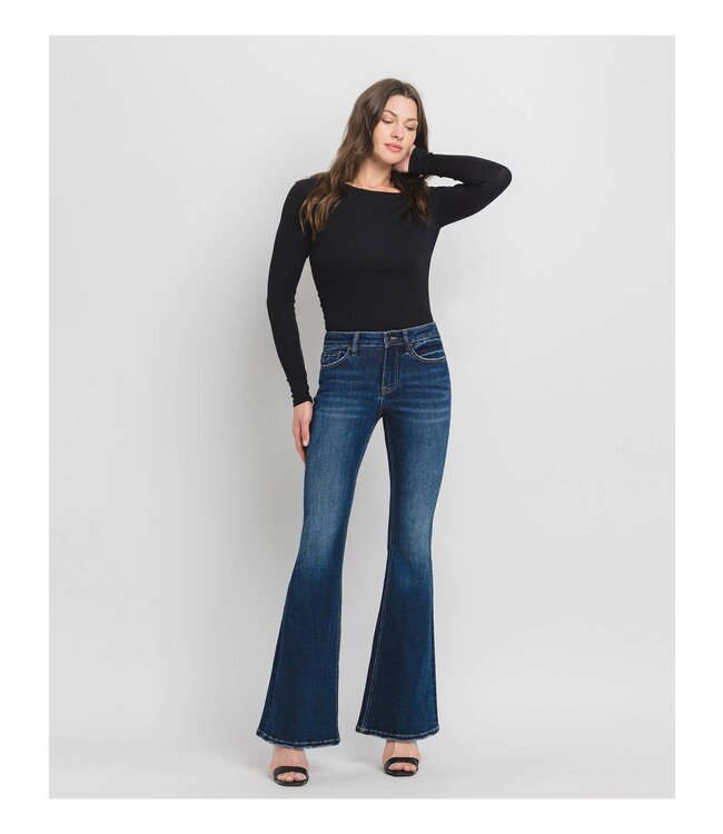 Mid Rise Super Flare Jeans