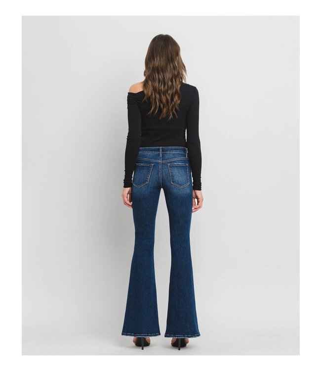 Mid Rise Super Flare Jeans