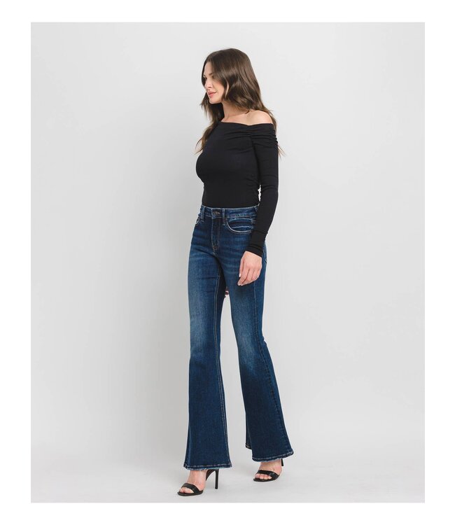 Mid Rise Super Flare Jeans