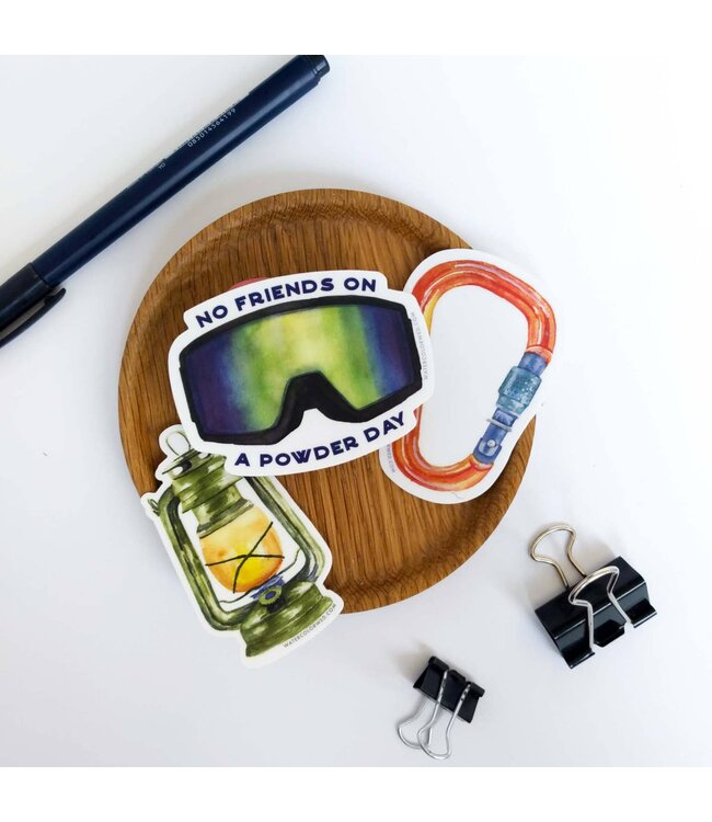 Sticker - No Friends on a Powder Day