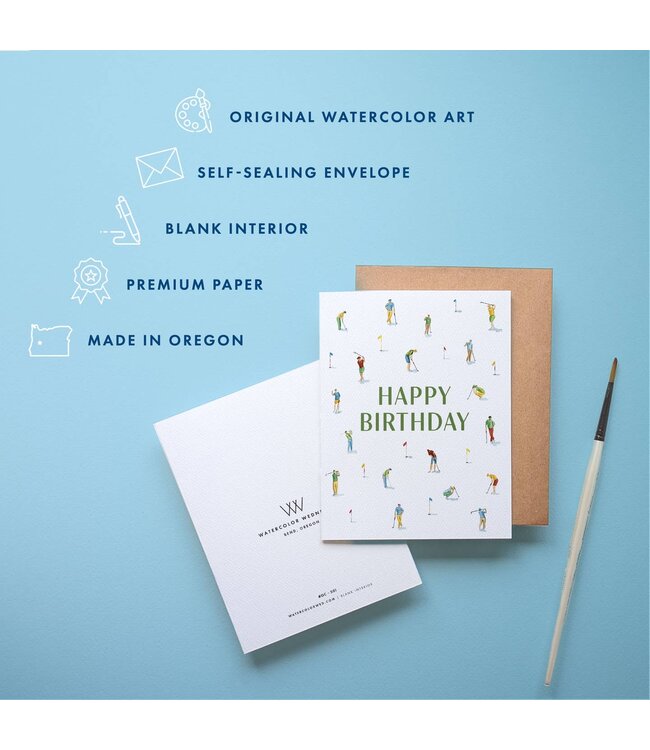 Birthday Card - Golf