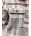 Women's Plaid Button Flannel Shirt Jacket