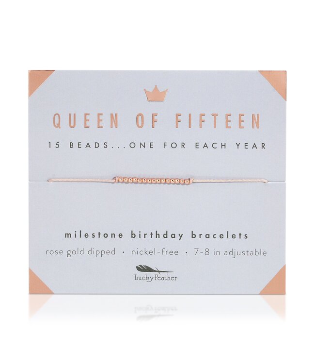 Lucky Feather Milestone Birthday Bracelet - Ages 13-18