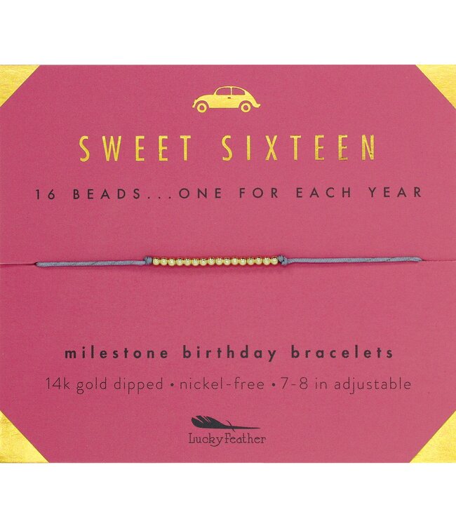 Lucky Feather Milestone Birthday Bracelet - Ages 13-18
