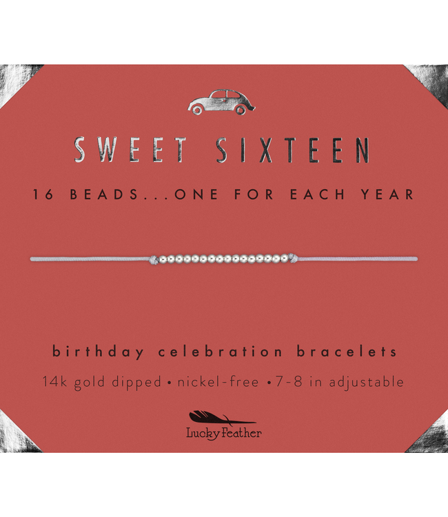 Lucky Feather Milestone Birthday Bracelet - Ages 13-18