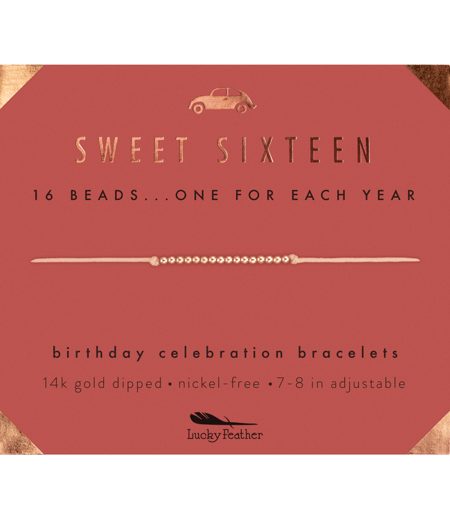 Lucky Feather Milestone Birthday Bracelet - Ages 13-18