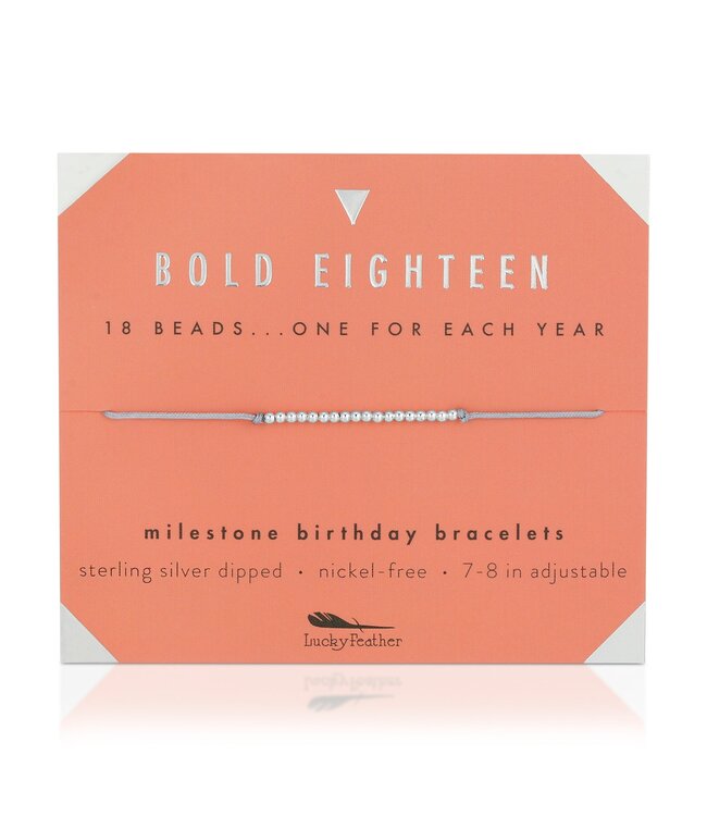 Lucky Feather Milestone Birthday Bracelet - Ages 13-18