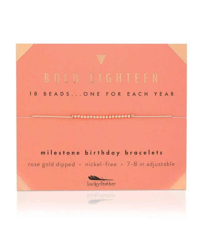 Lucky Feather Milestone Birthday Bracelet - Ages 13-18