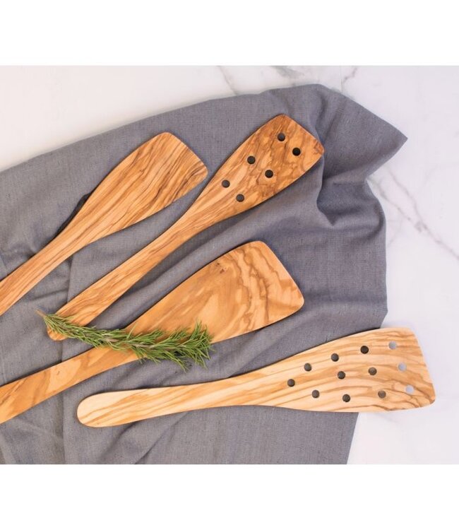 HIC Harold Import Company Eddingtons Italian Olive Wood Spatula, 12in