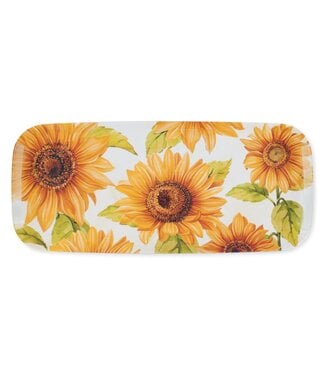 Sunflower 15" Melamine Rectangle Tray