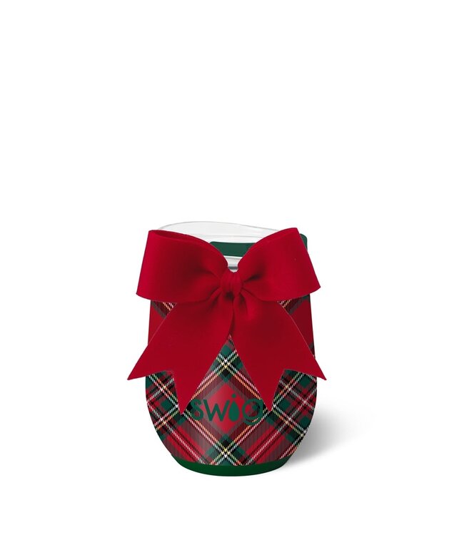 Swig 12oz Christmas Plaid Stemless Wine Cup