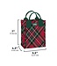 Swig Christmas Plaid Reusable Gift Bag - Mini