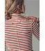 Contrast Seam Turtleneck Knit Top