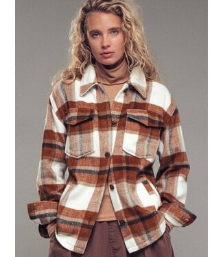 Plaid Button Down Jacket