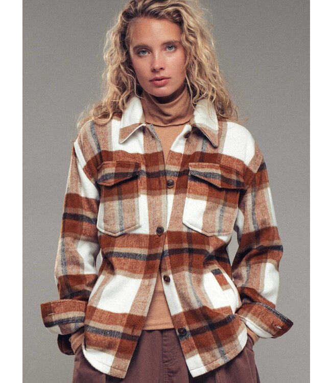 Plaid Button Down Jacket