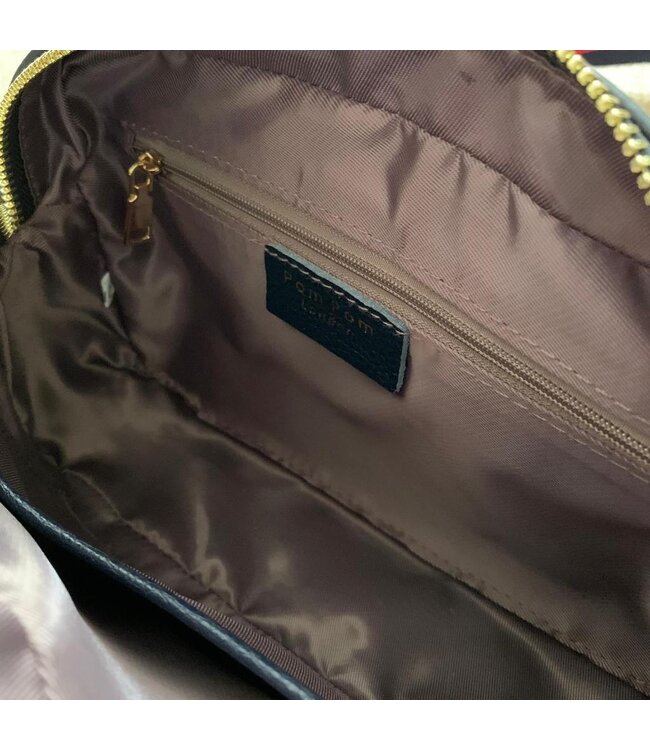 Pom Pom London Original Suede & Leather Bag - Maple