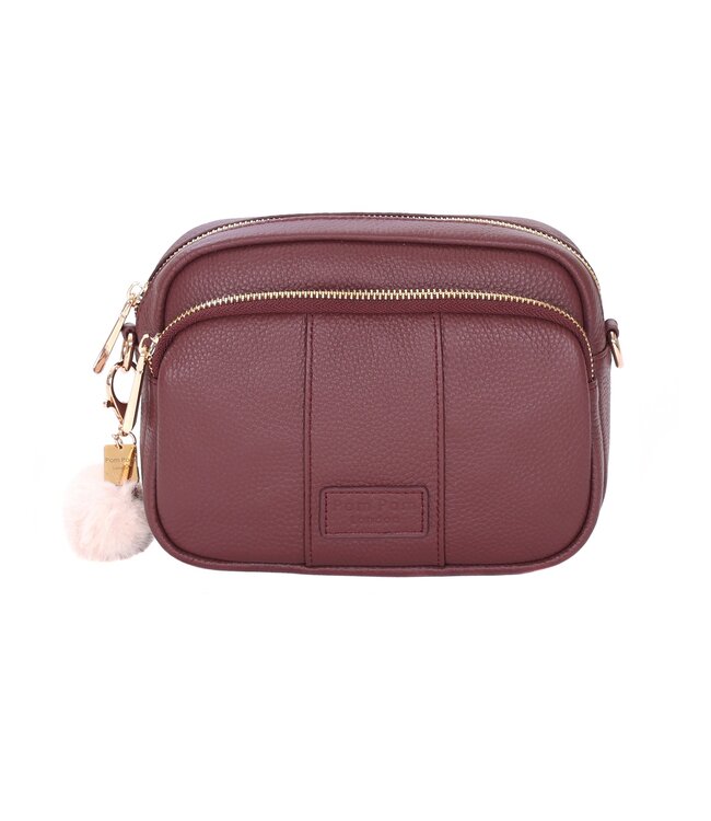 Pom Pom London The Original Bag - Deep Burgundy