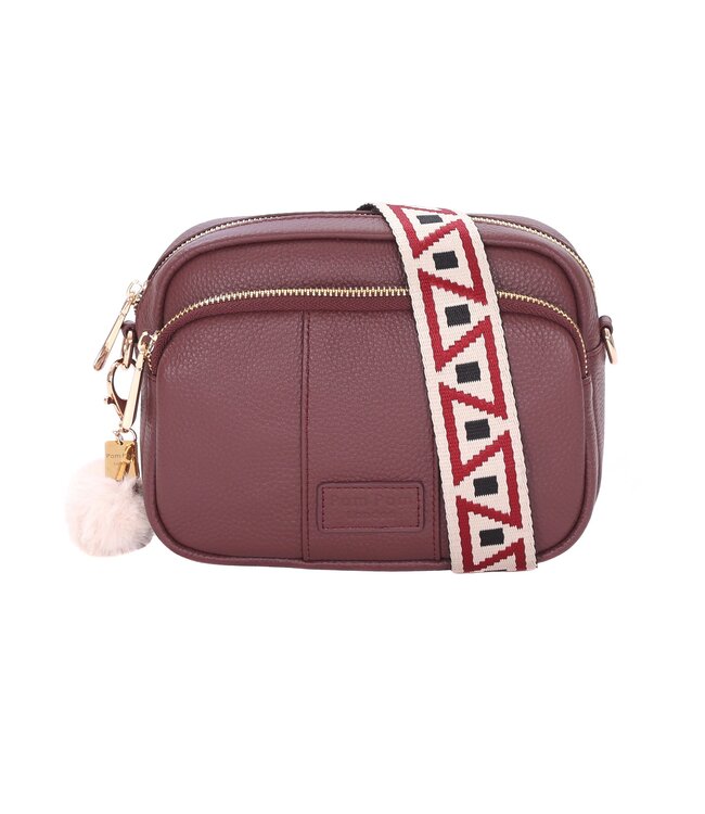 Pom Pom London The Original Bag - Deep Burgundy