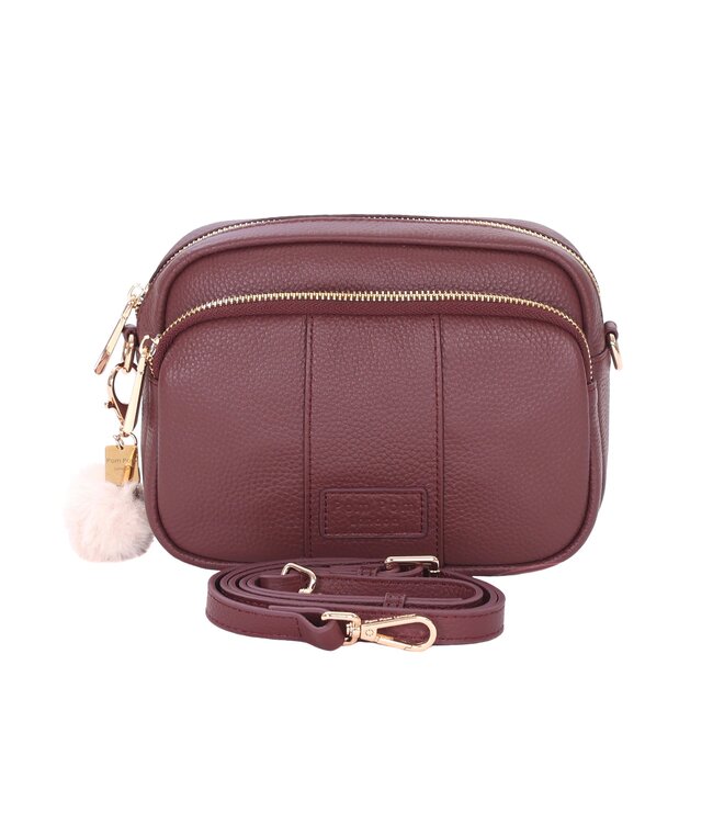 Pom Pom London The Original Bag - Deep Burgundy