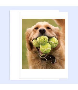 Tennis Dog Happy Birthday Greeting