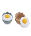HIC Harold Import Company Joie Cracked Microwavable Egg Poacher, Set of 2