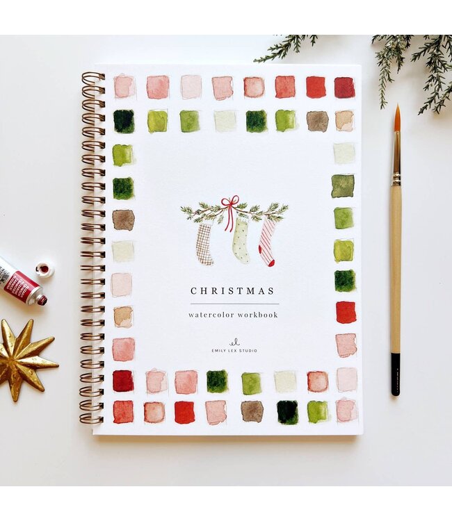 Christmas Watercolor Workbook